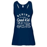 Cool Behind Every Good Child Is A Great Dad Ladies Essential Flowy Tank