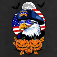 Cute Bald Eagle Witch Halloween Pumpkin Eagle Lover Adult Drive Performance Visor