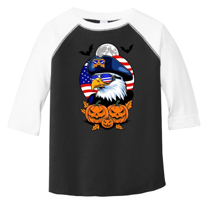 Cute Bald Eagle Witch Halloween Pumpkin Eagle Lover Toddler Fine Jersey T-Shirt
