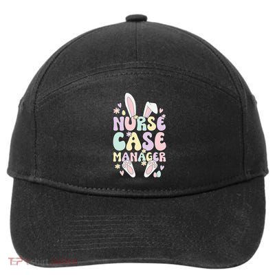 Cute Bunny Easter Nurse Case Manager Stethoscope 7-Panel Snapback Hat