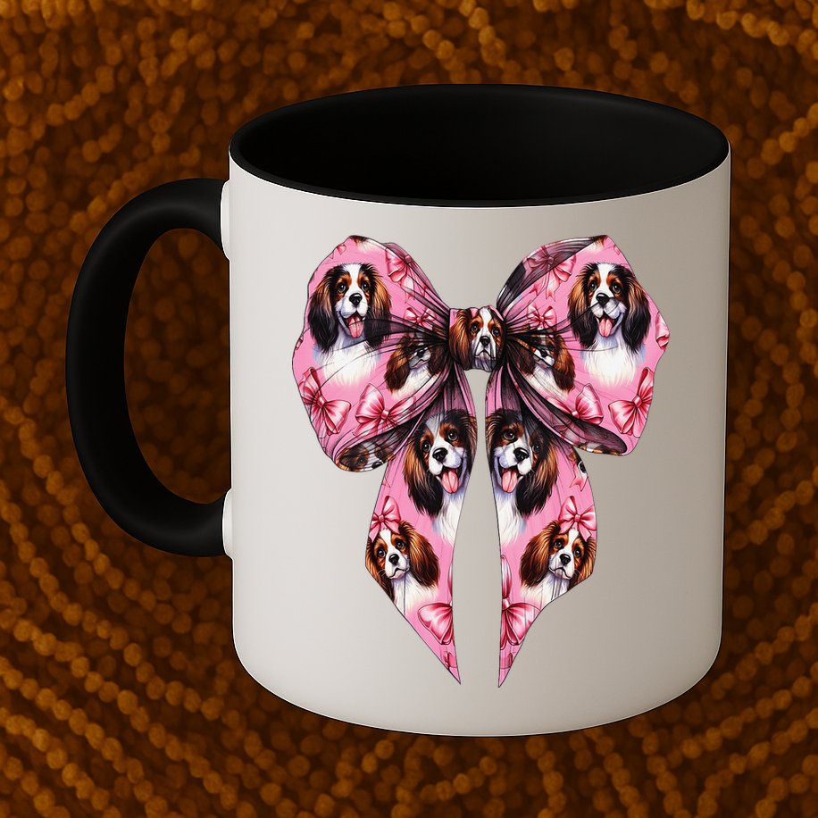 Coquette Bow English Springer Spaniel Dog Mom Girl Mug