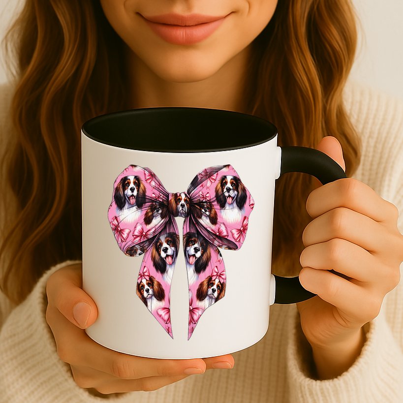 Coquette Bow English Springer Spaniel Dog Mom Girl Mug