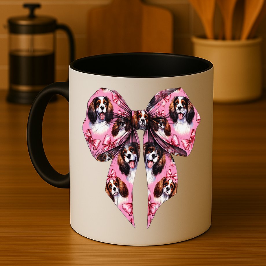 Coquette Bow English Springer Spaniel Dog Mom Girl Mug