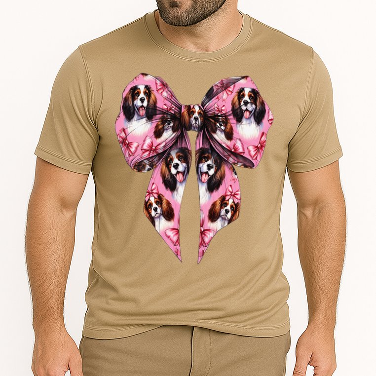 Coquette Bow English Springer Spaniel Dog Mom Girl Cooling Performance Crew T-Shirt