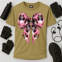 Coquette Bow English Springer Spaniel Dog Mom Girl Cooling Performance Crew T-Shirt