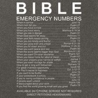 Christian Bible Emergency Numbers Cotton Canvas Backpack
