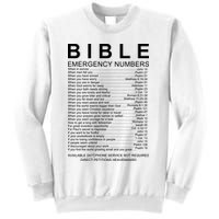 Christian Bible Emergency Numbers Sweatshirt
