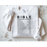 Christian Bible Emergency Numbers Sweatshirt