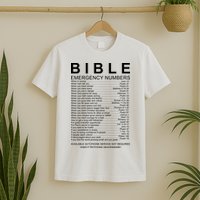 Christian Bible Emergency Numbers T-Shirt