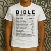 Christian Bible Emergency Numbers T-Shirt