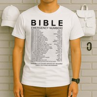 Christian Bible Emergency Numbers T-Shirt
