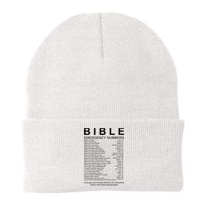 Christian Bible Emergency Numbers Beanie