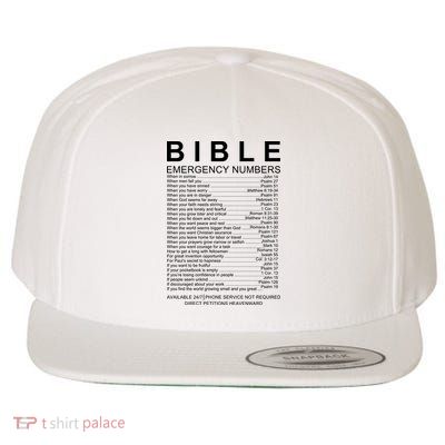 Christian Bible Emergency Numbers Wool Snapback Cap