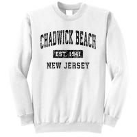 Chadwick Beach Est 1941 New Jersey Nj Vintage Established Sports Sweatshirt