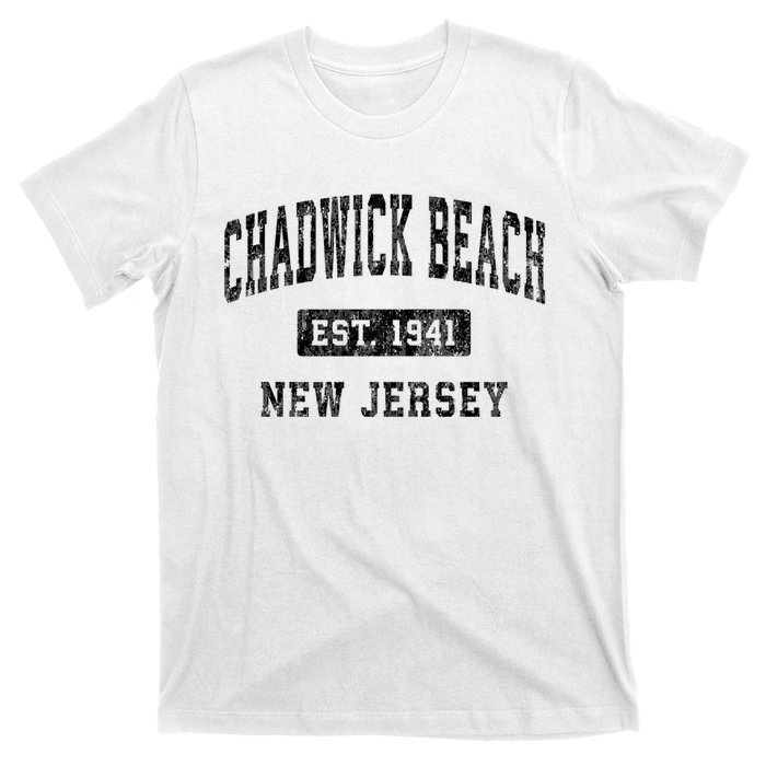 Chadwick Beach Est 1941 New Jersey Nj Vintage Established Sports T-Shirt