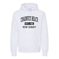 Chadwick Beach Est 1941 New Jersey Nj Vintage Established Sports Premium Hoodie