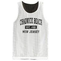 Chadwick Beach Est 1941 New Jersey Nj Vintage Established Sports Mesh Reversible Basketball Jersey Tank