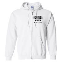 Chadwick Beach Est 1941 New Jersey Nj Vintage Established Sports Full Zip Hoodie