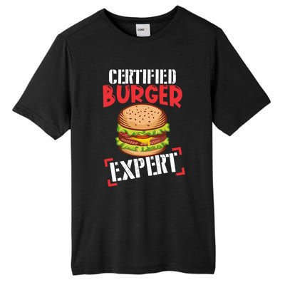 Certified Burger Expert Bbq Meat Eater Grilling Gift Cute Gift Tall Fusion ChromaSoft Performance T-Shirt