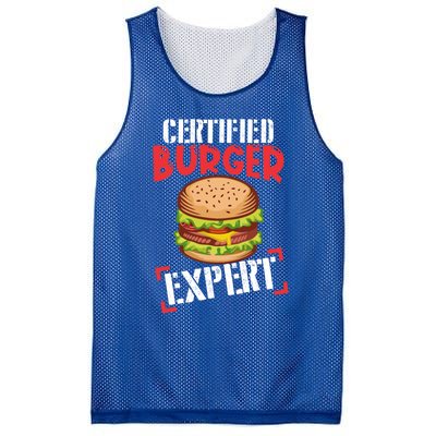 Certified Burger Expert Bbq Meat Eater Grilling Gift Cute Gift Mesh Reversible Basketball Jersey Tank