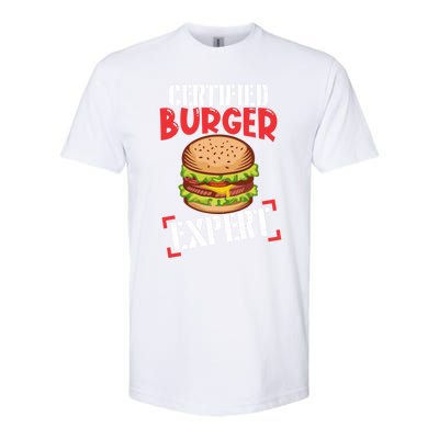 Certified Burger Expert Bbq Meat Eater Grilling Gift Cute Gift Softstyle CVC T-Shirt