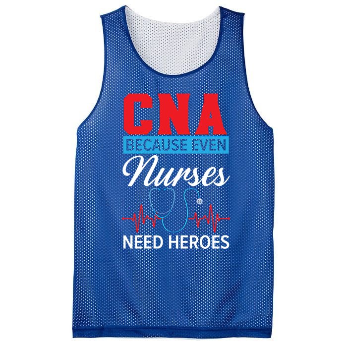 Cna Because Even Nurses Need Heroes Nursing Assistant Gift Mesh Reversible Basketball Jersey Tank