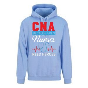 Cna Because Even Nurses Need Heroes Nursing Assistant Gift Unisex Surf Hoodie