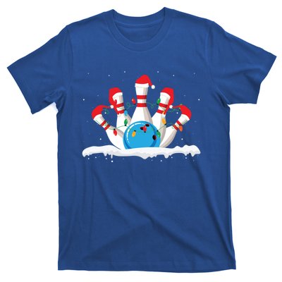 Christmas Bowling Expert Xmas Lights Bowling Game Lover Meaningful Gift T-Shirt