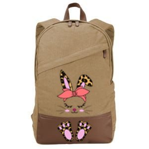 Cute Bunny Easter Holiday Cotton Canvas Backpack