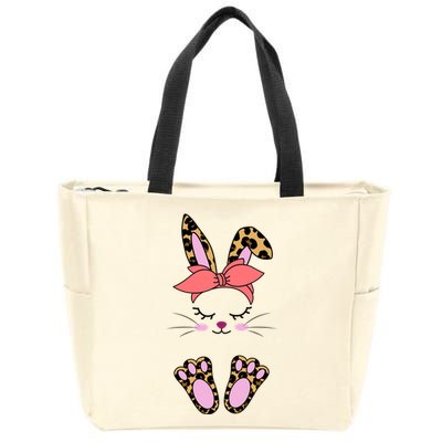 Cute Bunny Easter Holiday Zip Tote Bag