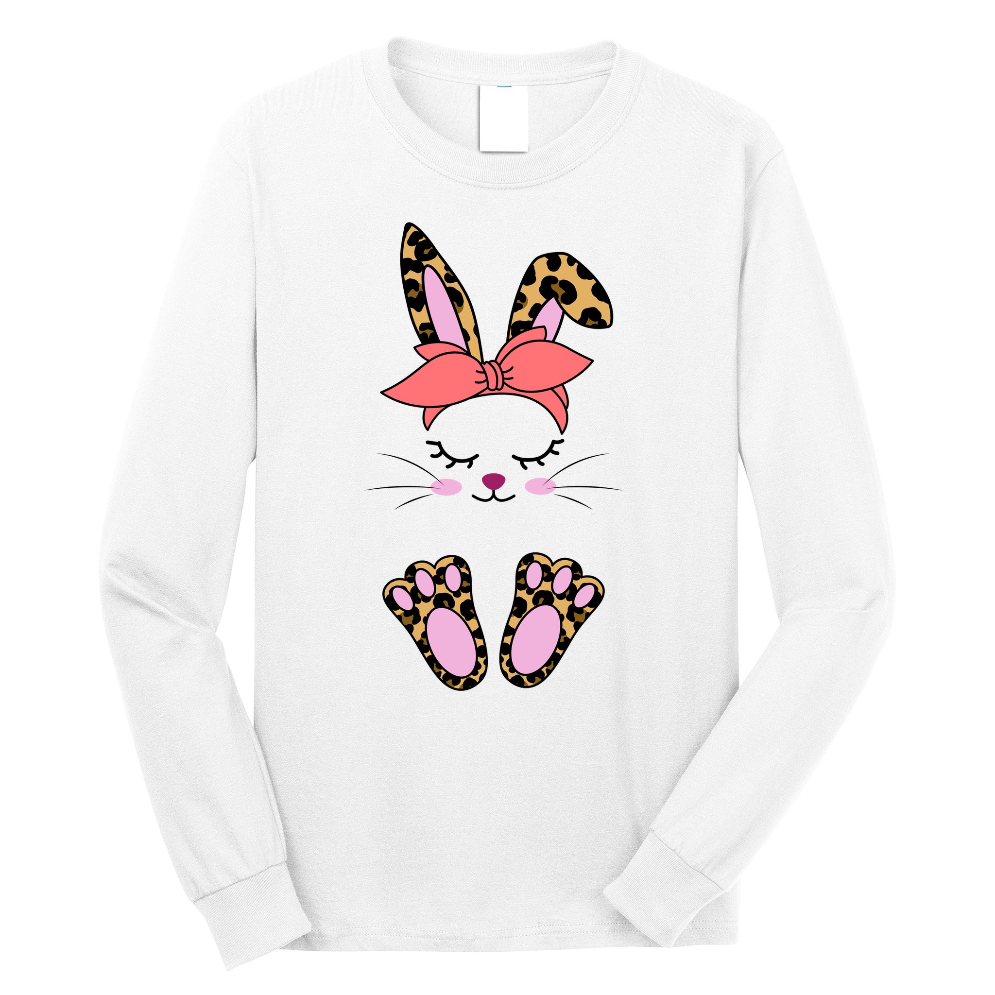 Cute Bunny Easter Holiday Long Sleeve Shirt