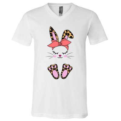 Cute Bunny Easter Holiday V-Neck T-Shirt