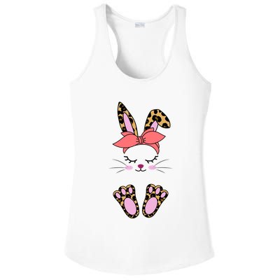 Cute Bunny Easter Holiday Ladies PosiCharge Competitor Racerback Tank
