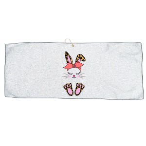 Cute Bunny Easter Holiday Large Microfiber Waffle Golf Towel