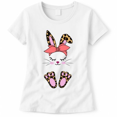 Cute Bunny Easter Holiday Womens T-Shirt