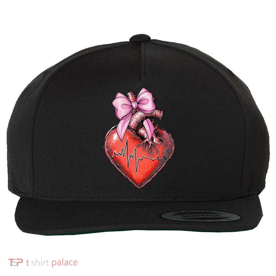 Coquette Bow EMS Emergency Medical Services EMT Paramedic Wool Snapback Cap