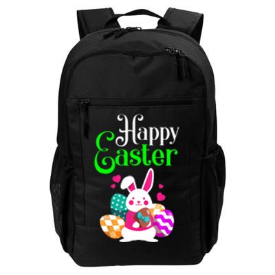 Cute Bunny Eggs Happy Easter Daily Commute Backpack