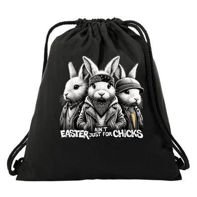Cool Bunnies Easter Ain't Just For Chicks Boy Easter Drawstring Bag