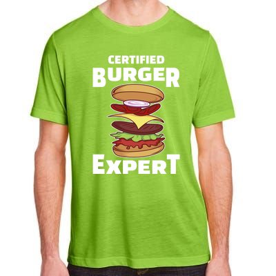 Certified Burger Expert Meat Eater Barbecue Cute Gift Adult ChromaSoft Performance T-Shirt