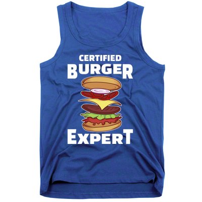 Certified Burger Expert Meat Eater Barbecue Cute Gift Tank Top