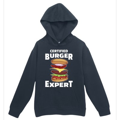 Certified Burger Expert Meat Eater Barbecue Cute Gift Urban Pullover Hoodie