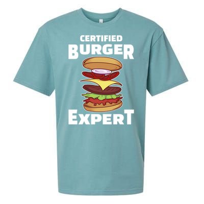 Certified Burger Expert Meat Eater Barbecue Cute Gift Sueded Cloud Jersey T-Shirt