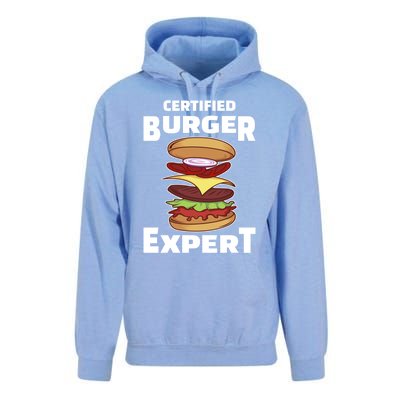 Certified Burger Expert Meat Eater Barbecue Cute Gift Unisex Surf Hoodie