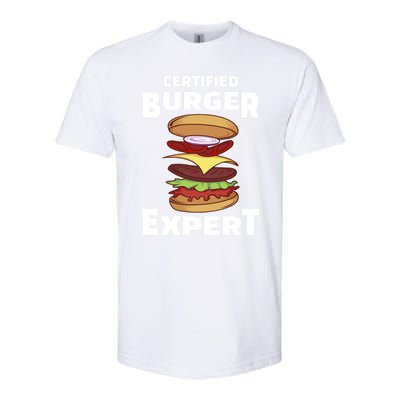 Certified Burger Expert Meat Eater Barbecue Cute Gift Softstyle CVC T-Shirt