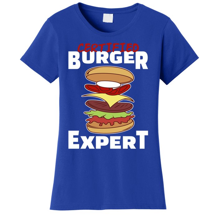 Certified Burger Expert Meat Eater Barbecue Great Gift Women's T-Shirt