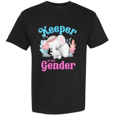 Cute Baby Elephant Keeper Of Gender Baby Reveal Party Idea Garment-Dyed Heavyweight T-Shirt