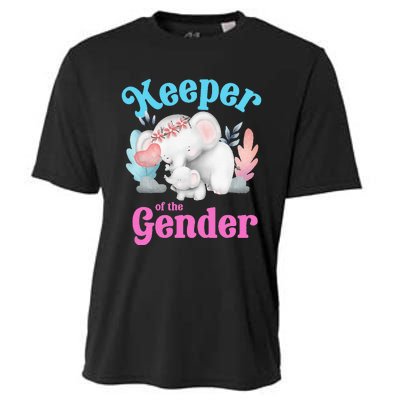 Cute Baby Elephant Keeper Of Gender Baby Reveal Party Idea Cooling Performance Crew T-Shirt