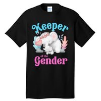 Cute Baby Elephant Keeper Of Gender Baby Reveal Party Idea Tall T-Shirt