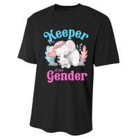 Cute Baby Elephant Keeper Of Gender Baby Reveal Party Idea Performance Sprint T-Shirt