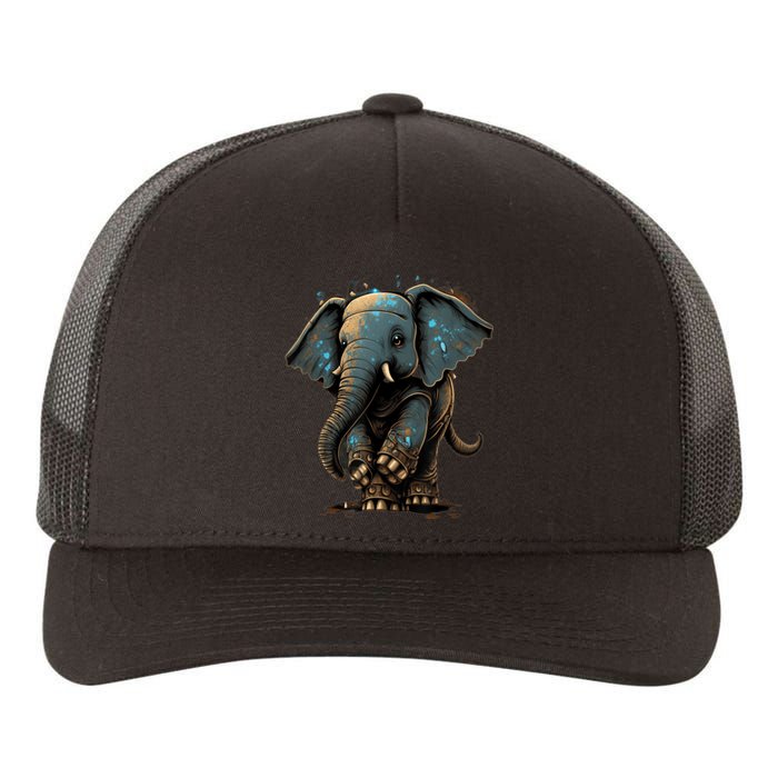 Cute Baby Elephant For People Lovers Elephant Yupoong Adult 5-Panel Trucker Hat